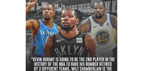 Durant può ritirare le maglie a tre squadre?